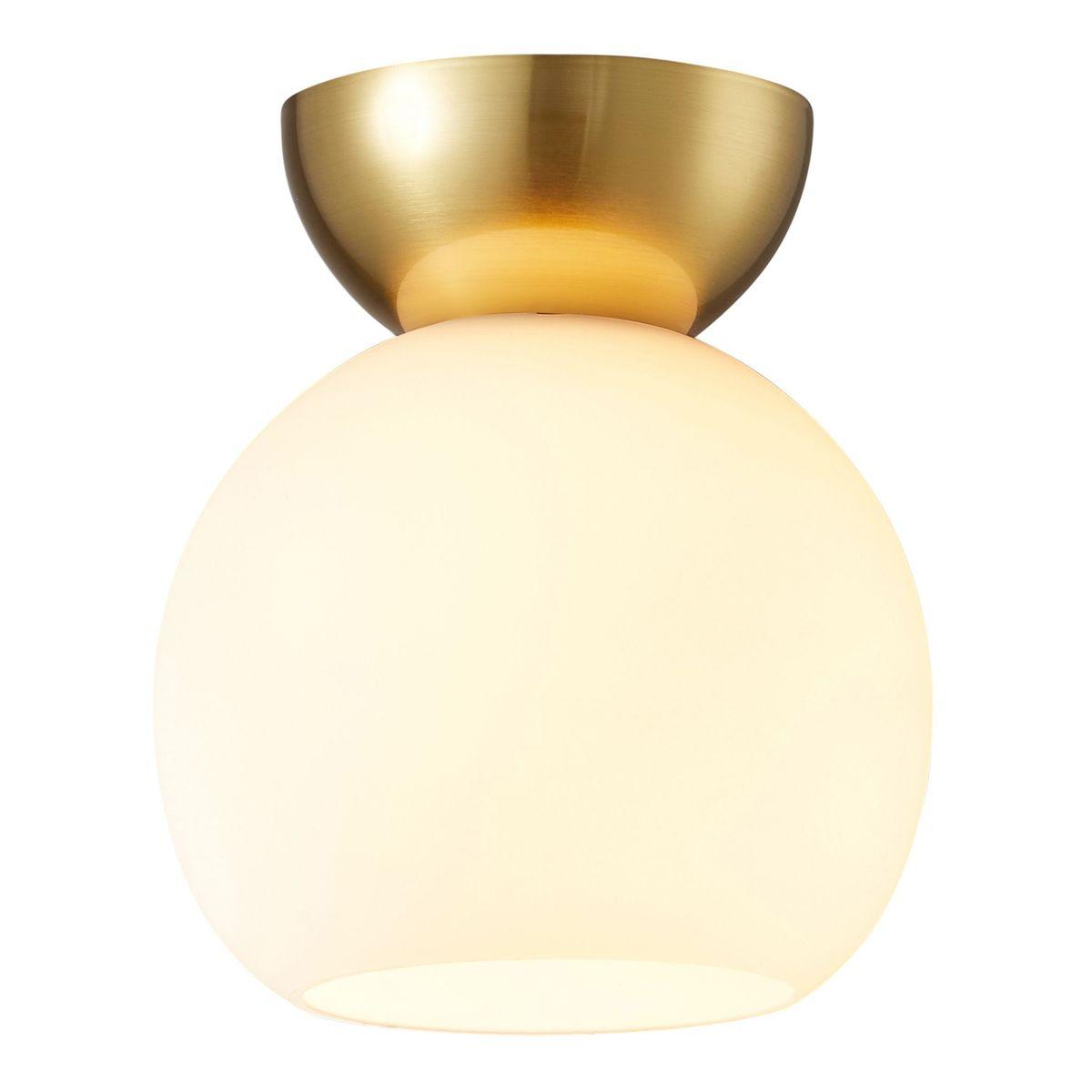 потолочный светильник ilamp mono c6079-1 gd+wh