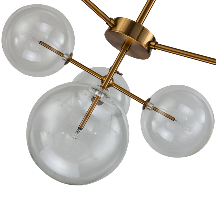 люстра на штанге delight collection globe mobile kg0965p-10b brass