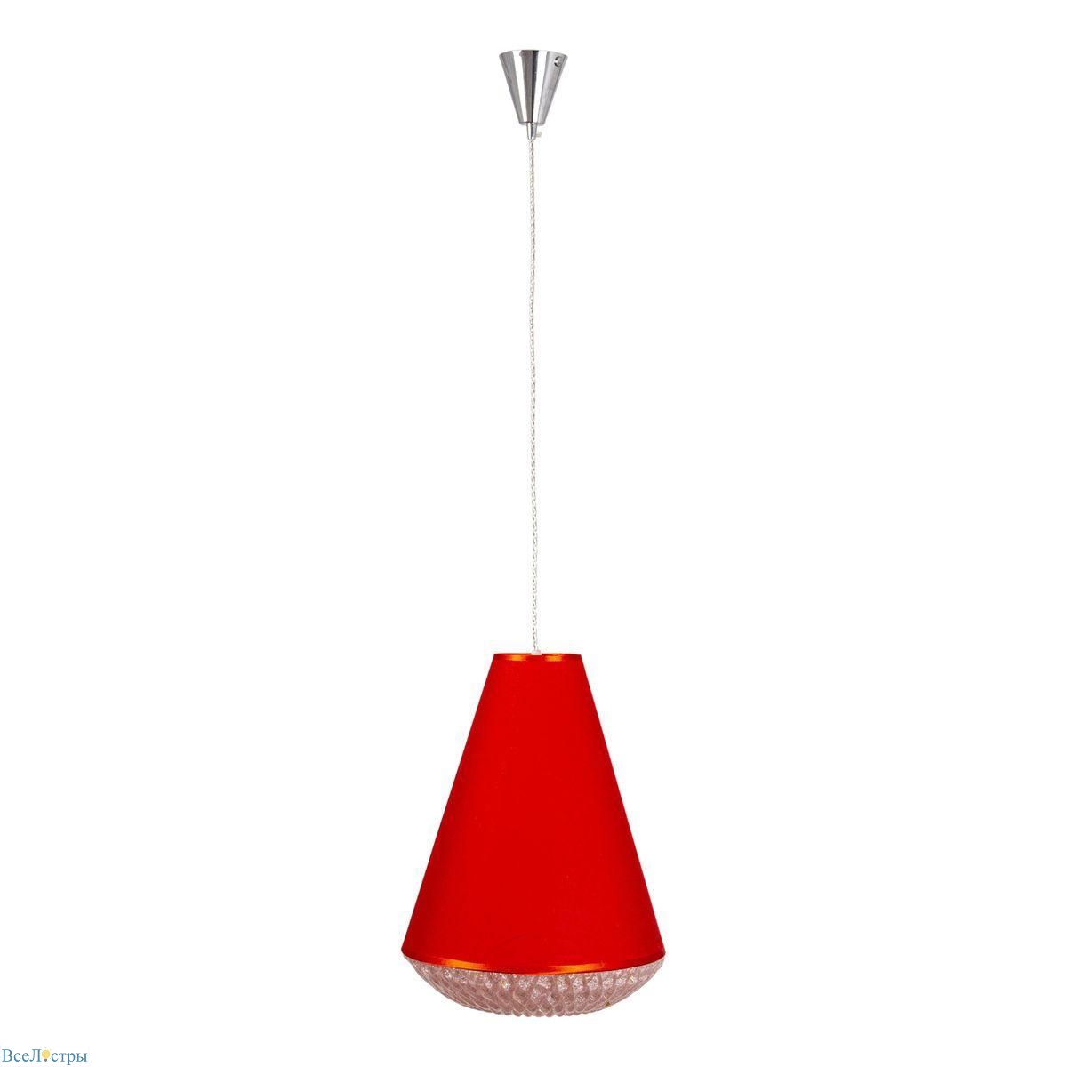 подвесной светодиодный светильник abrasax cavaliere cl.8301-red