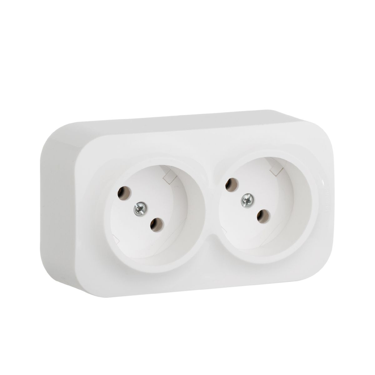 розеточный блок двойной б/з legrand quteo 782231
