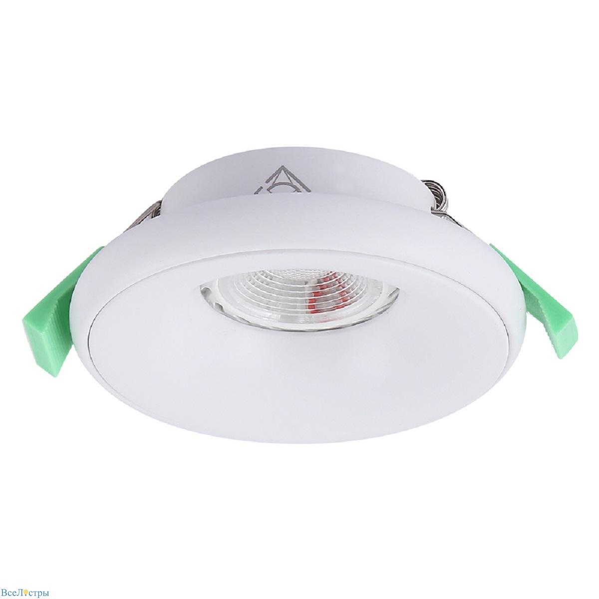 встраиваемый светильник crystal lux clt 062c1 wh
