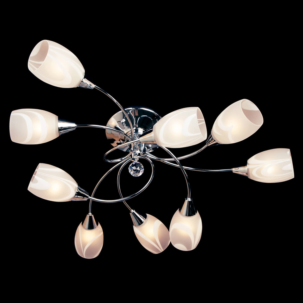 потолочная люстра eurosvet 2275/9 хром