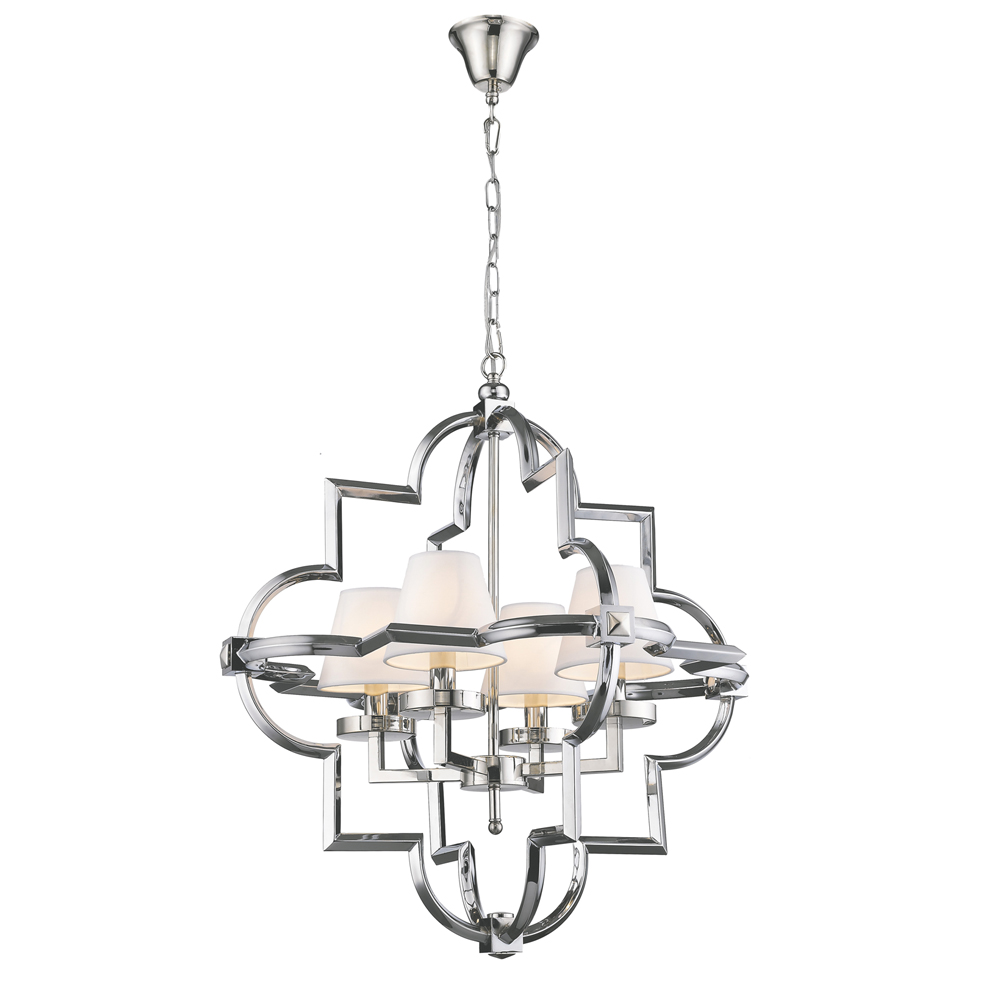 подвесная люстра delight collection mandeville km0728p-4m nickel