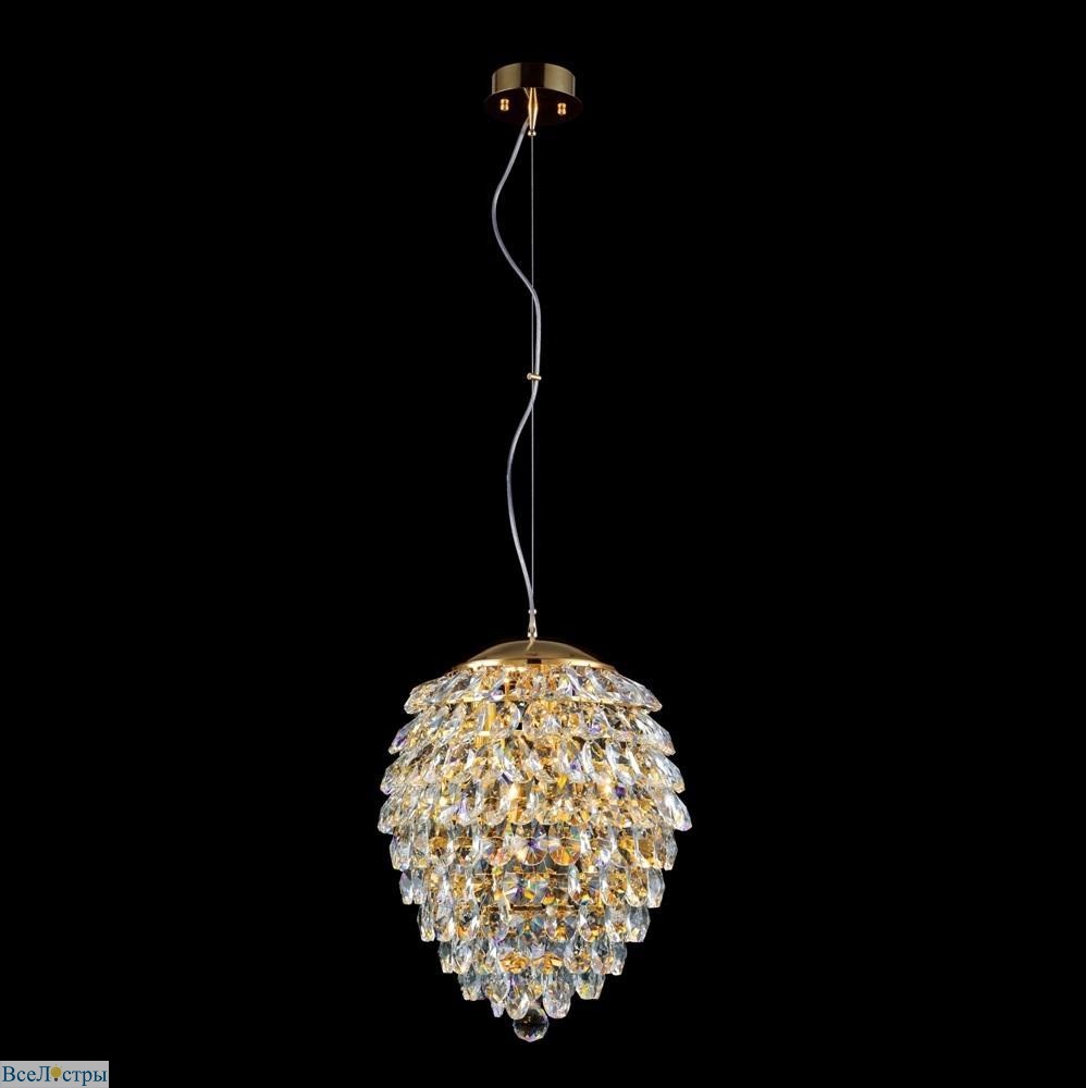 подвесной светильник crystal lux charme sp6 gold/transparent