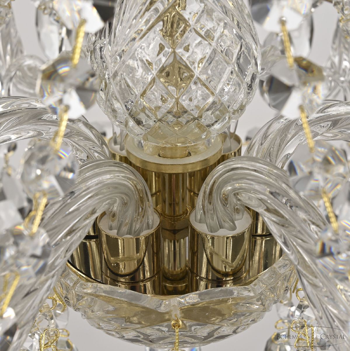 подвесная люстра bohemia ivele crystal 107/6/165 g