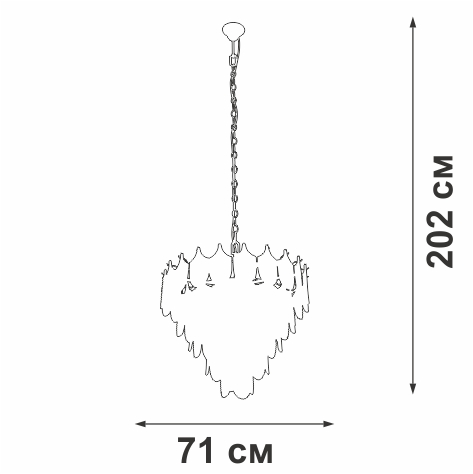 подвесная люстра vitaluce v5813-8/17