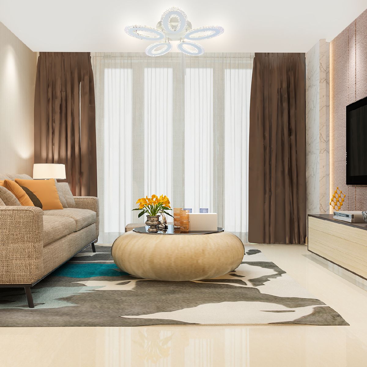 потолочная люстра escada air 10211/5led