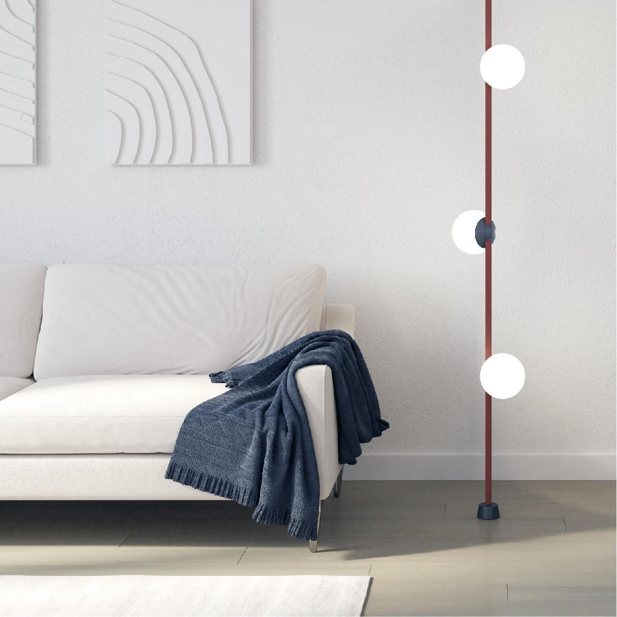трековый однофазный светильник denkirs belty orb dk5551-bk
