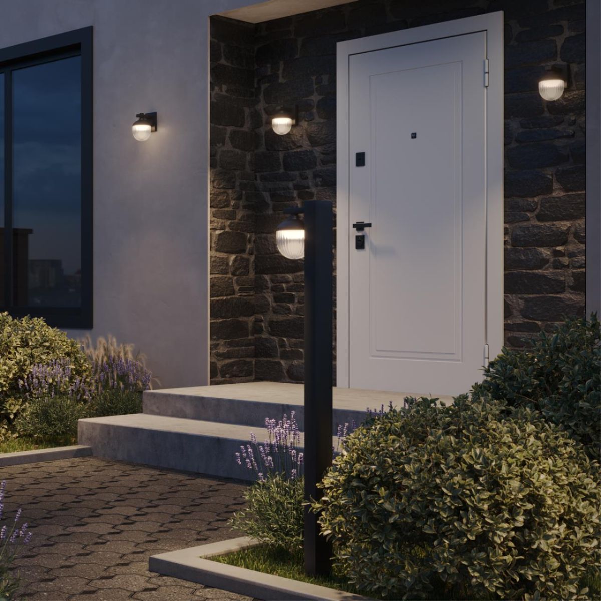 уличный настенный светильник novotech street haut 371075