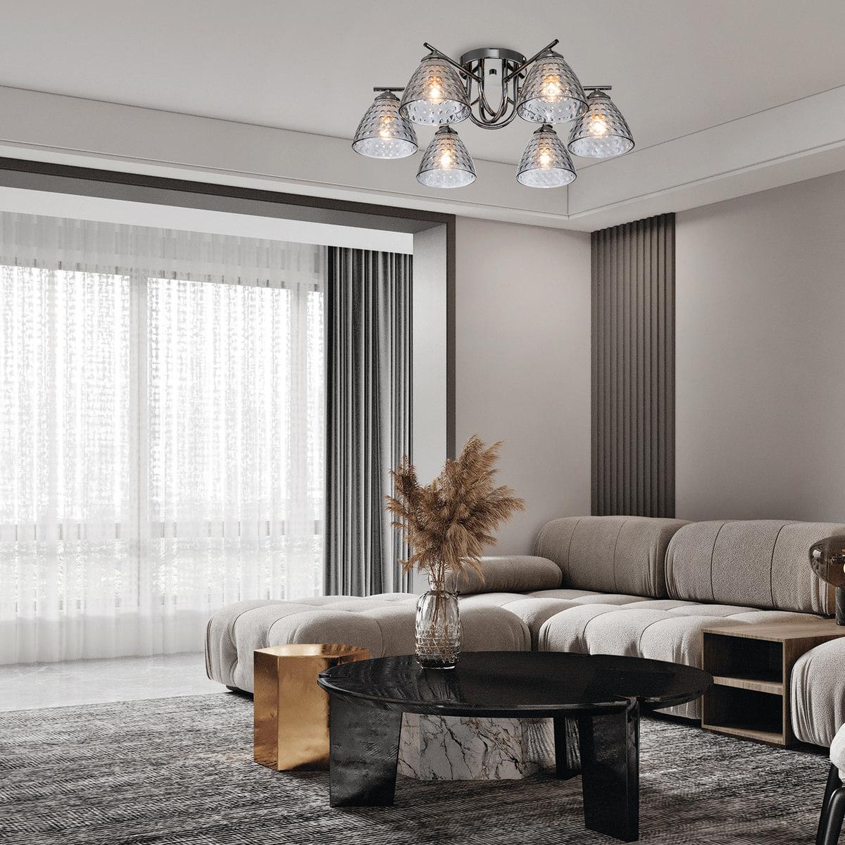 потолочная люстра escada adonis 659/6pl black