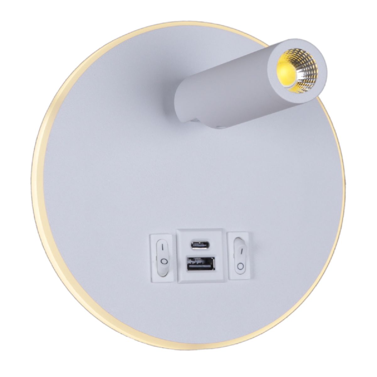 спот reluce 86203-9.2-001kt led12w+usb wt