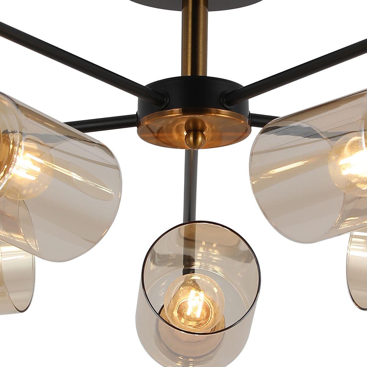 потолочная люстра illumico il8248-5cou-79 bk gd