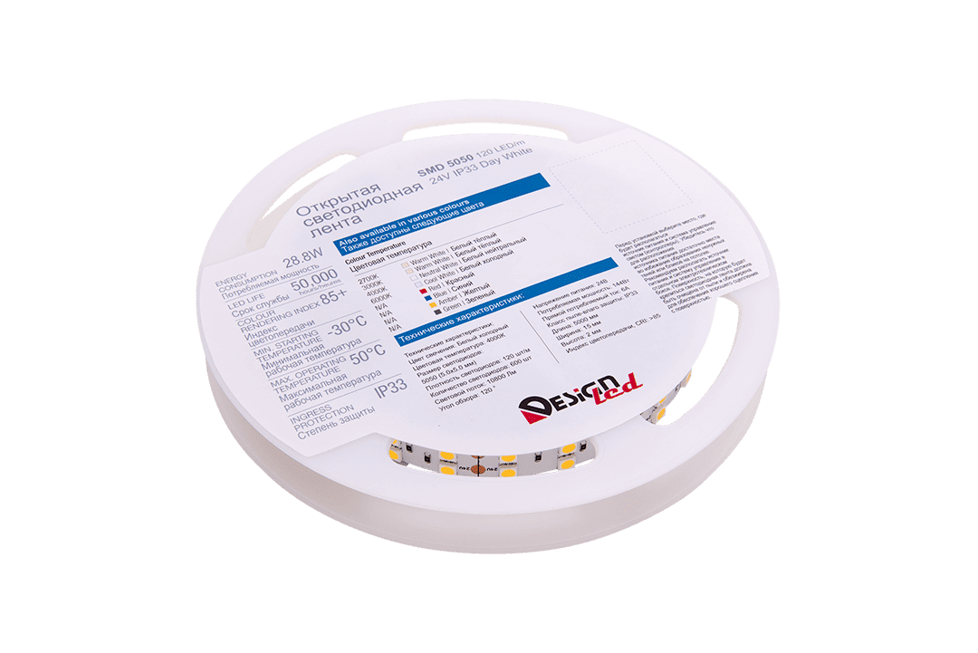 светодиодная лента designled dsg5120-24-nw-33 001133