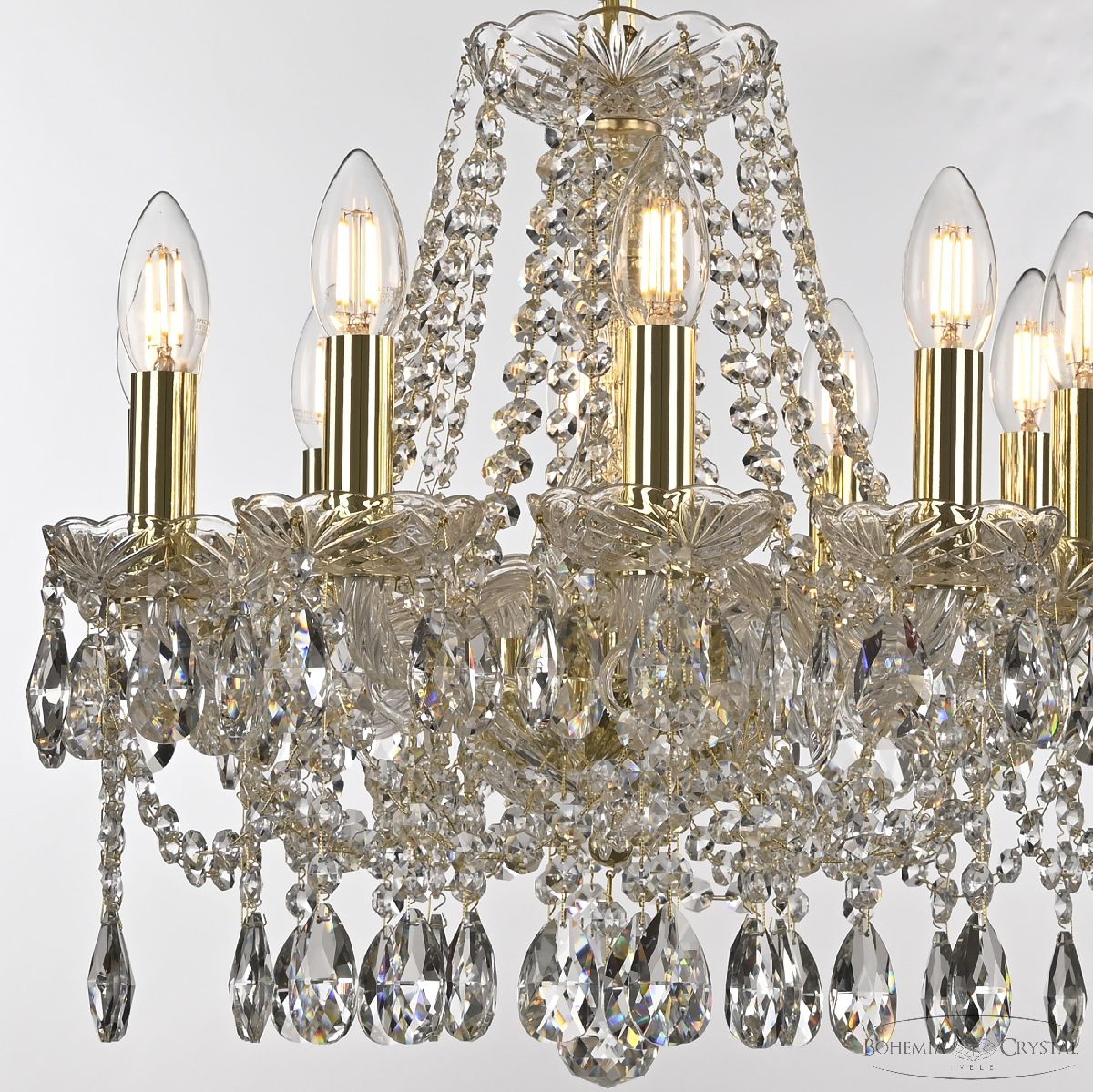 подвесная люстра bohemia ivele crystal 107/10/141 g