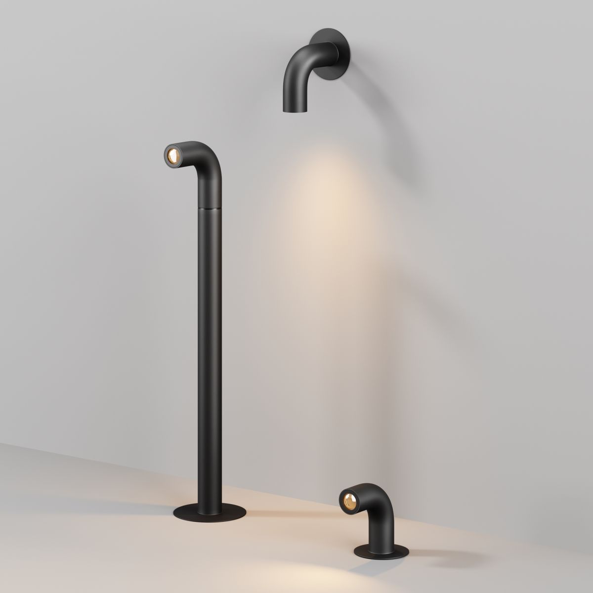 фасадный светильник maytoni sleek o477wl-l2gf3k