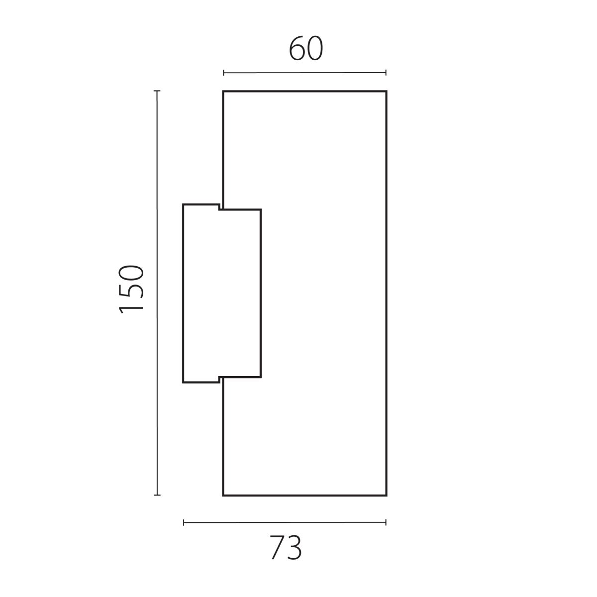 настенный светильник lightstar rullo hp16 204636