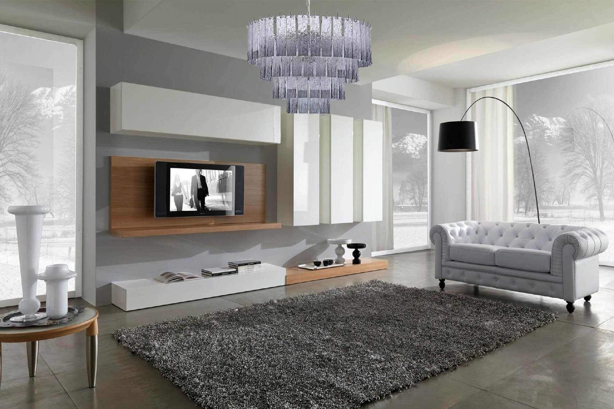 подвесная люстра saga 601 l12 silver