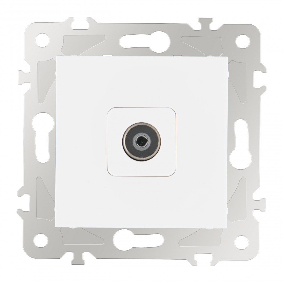 розетка tv arte milano 203.43-1.white