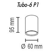 потолочный светильник topdecor tubo6 p1 22