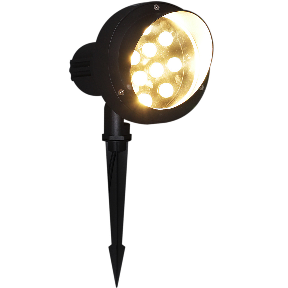 грунтовый светильник reluce 09401-0.7-001u led12w bk+ww