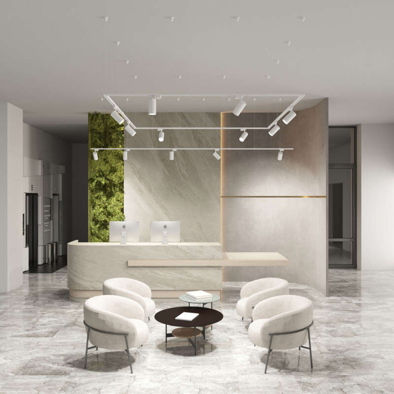 трековый однофазный светильник denkirs solid koper dk6456-wh