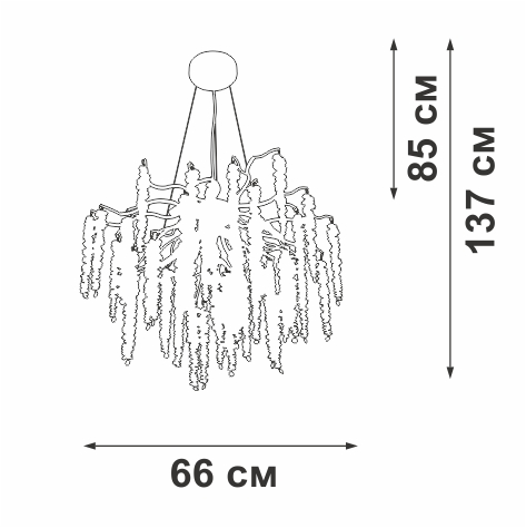 подвесная люстра vitaluce v28550-9/7s