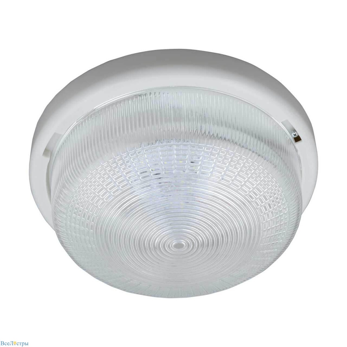 потолочный светодиодный светильник uniel ulo-k05b 12w/6000k/r24 ip44 white/glass ul-00005243