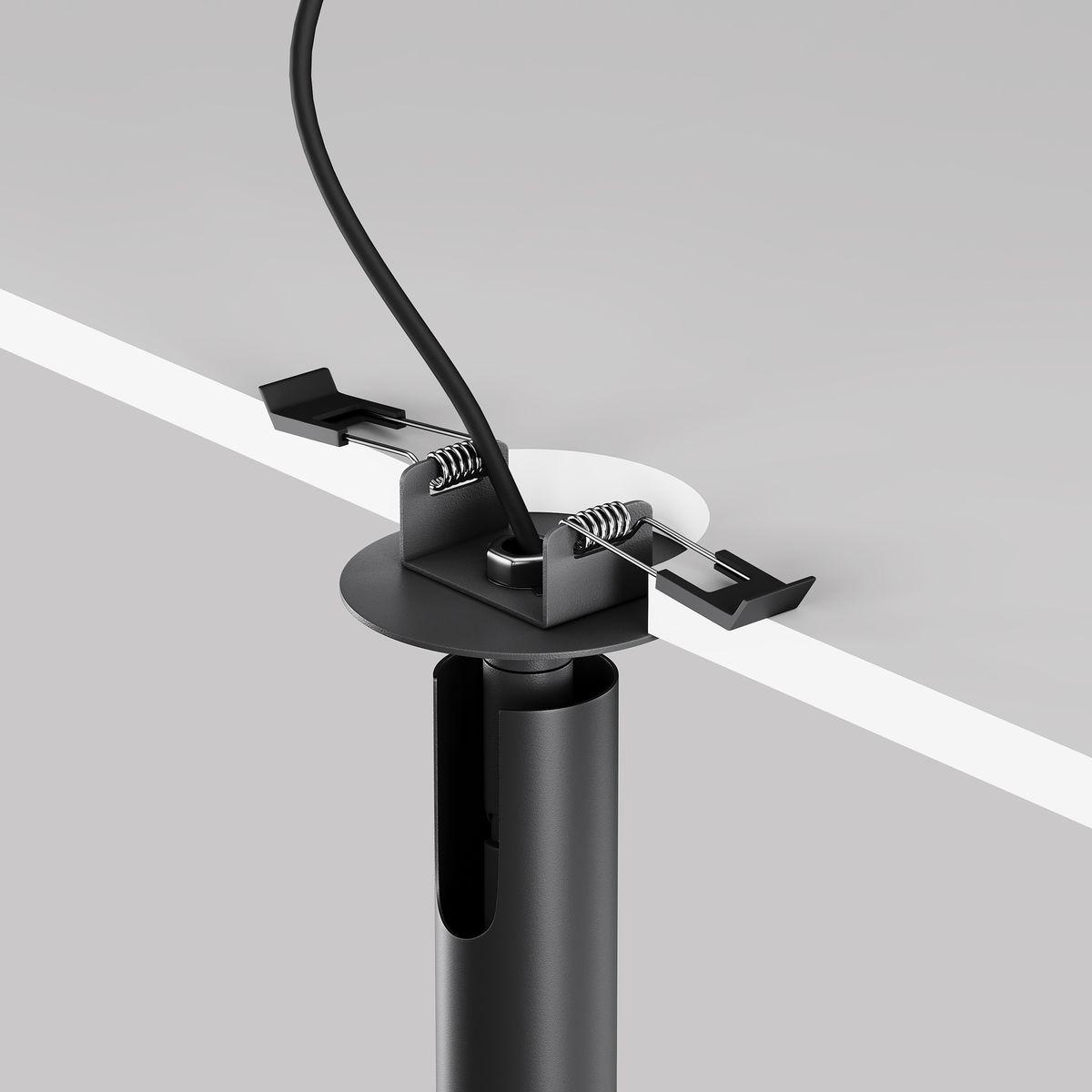 встраиваемый светодиодный спот maytoni technical focus t c141rs-l300-6w3k-b
