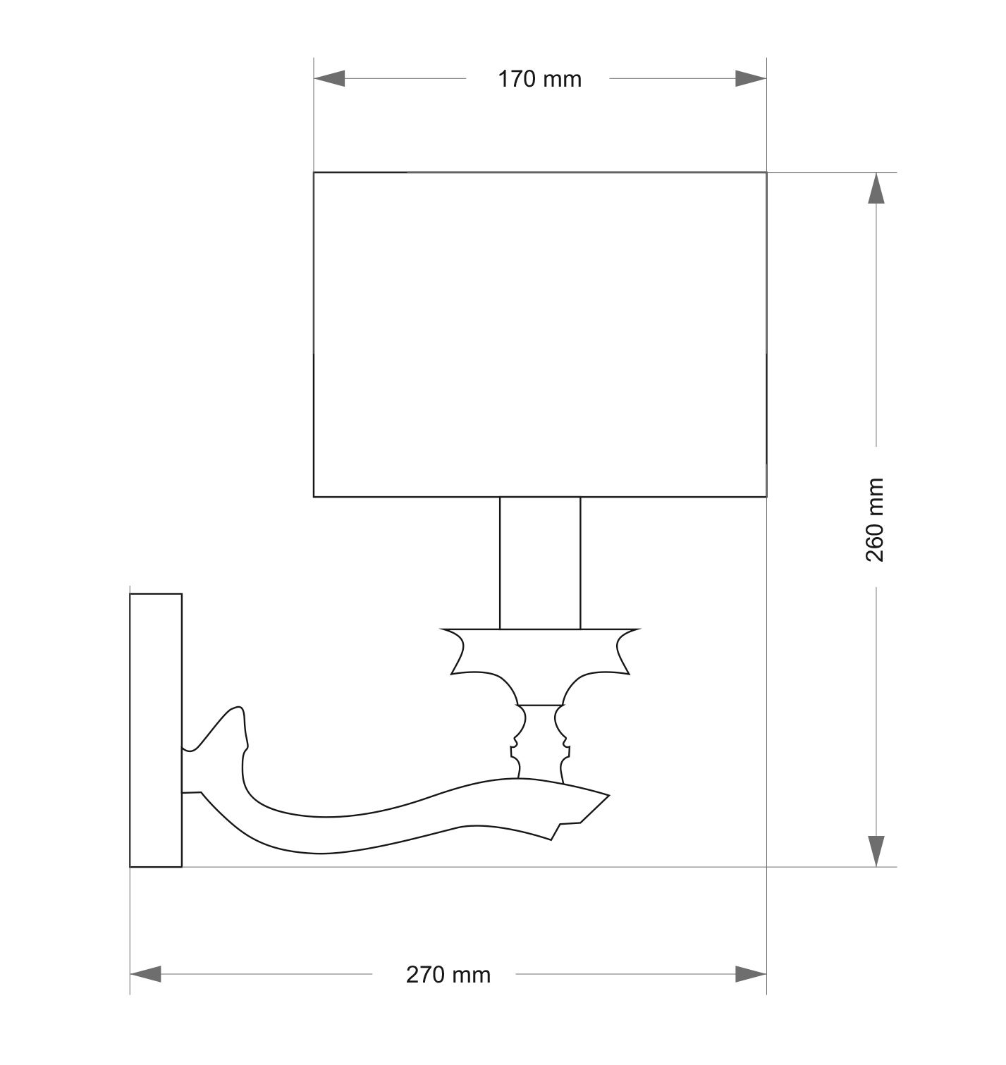 бра kutek tivoli tiv-k-1(n)