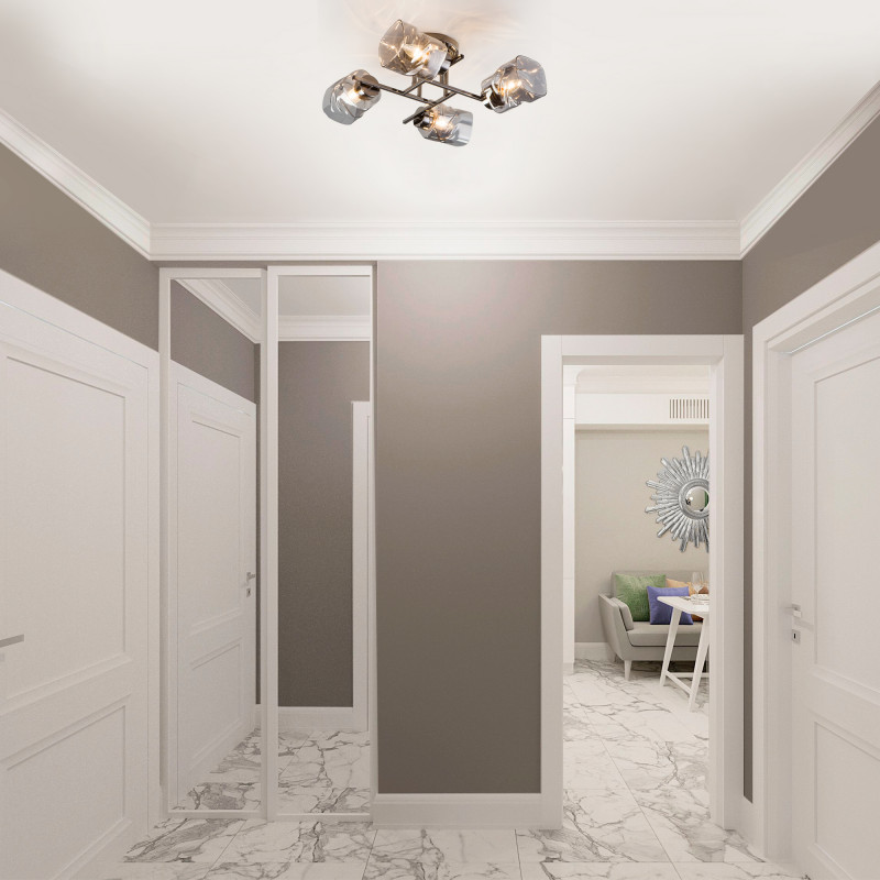 люстра на штанге eurosvet 30165/4 черный жемчуг