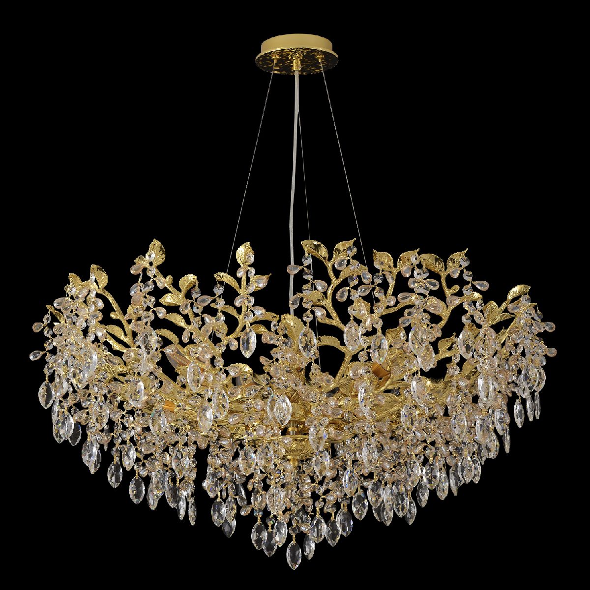 подвесная люстра crystal lux eden sp10 gold