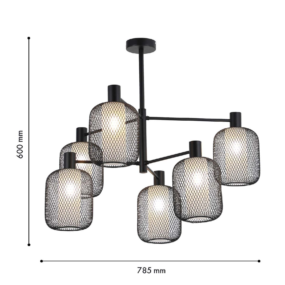 люстра на штанге f-promo tokri 4602-6c