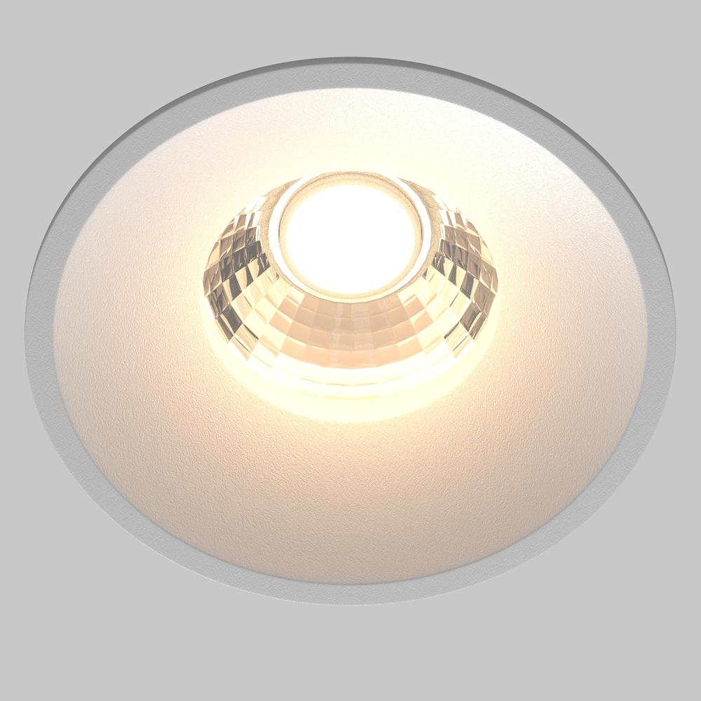 встраиваемый светодиодный светильник maytoni round dl058-12w3k-w