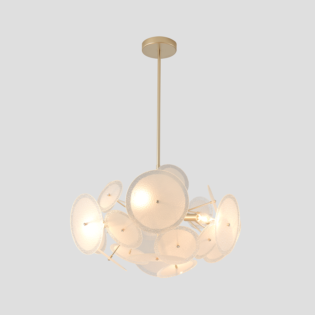 люстра на штанге crystal lux dandelion sp6 gold