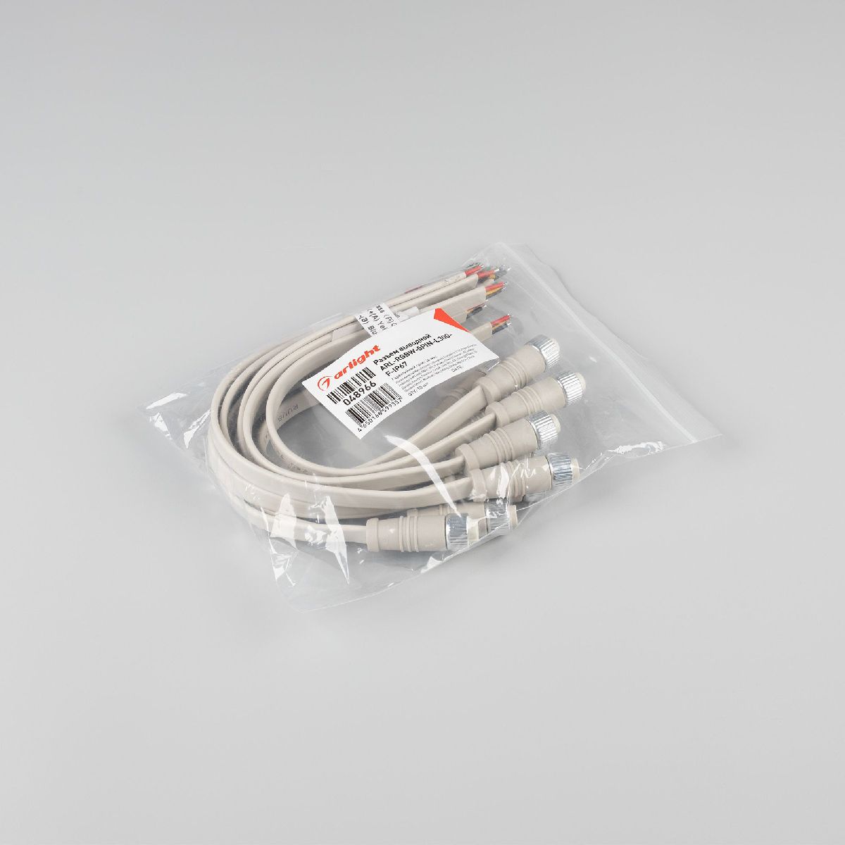 разъем выводной arlight arl-rgbw-5pin-l300-f-ip67 048966