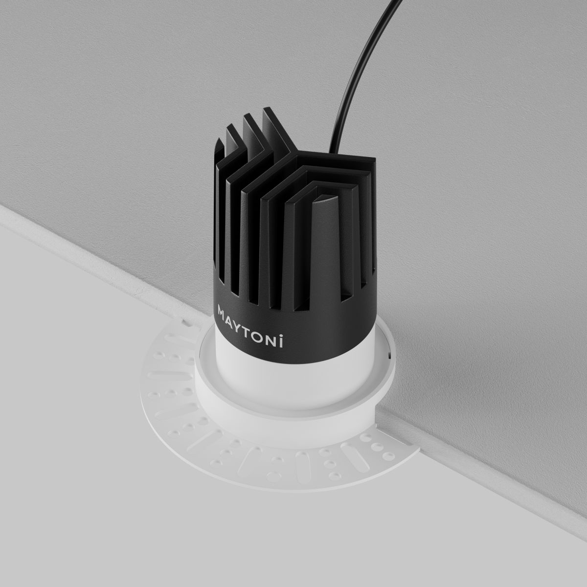 встраиваемый светильник maytoni dip dl121-15w-2.7k-trs-w