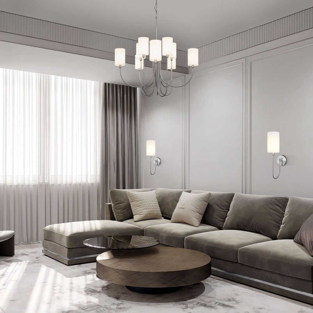 подвесная люстра eurosvet abbey 60164/10 никель smart a065750