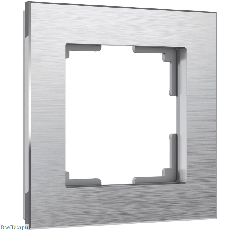 рамка на 1 пост werkel aluminium алюминий w0011706 4690389157974