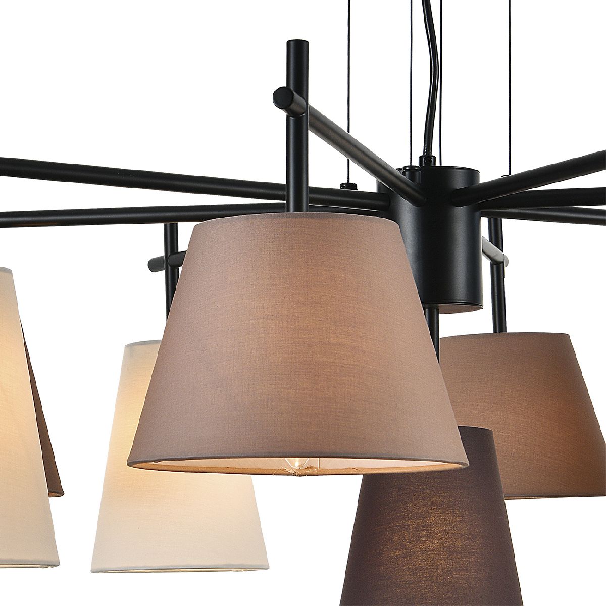 подвесная люстра indigo abbinare 13032/9p black v000535