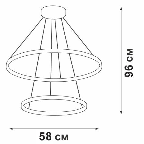 подвесная люстра vitaluce v04614-03/2s