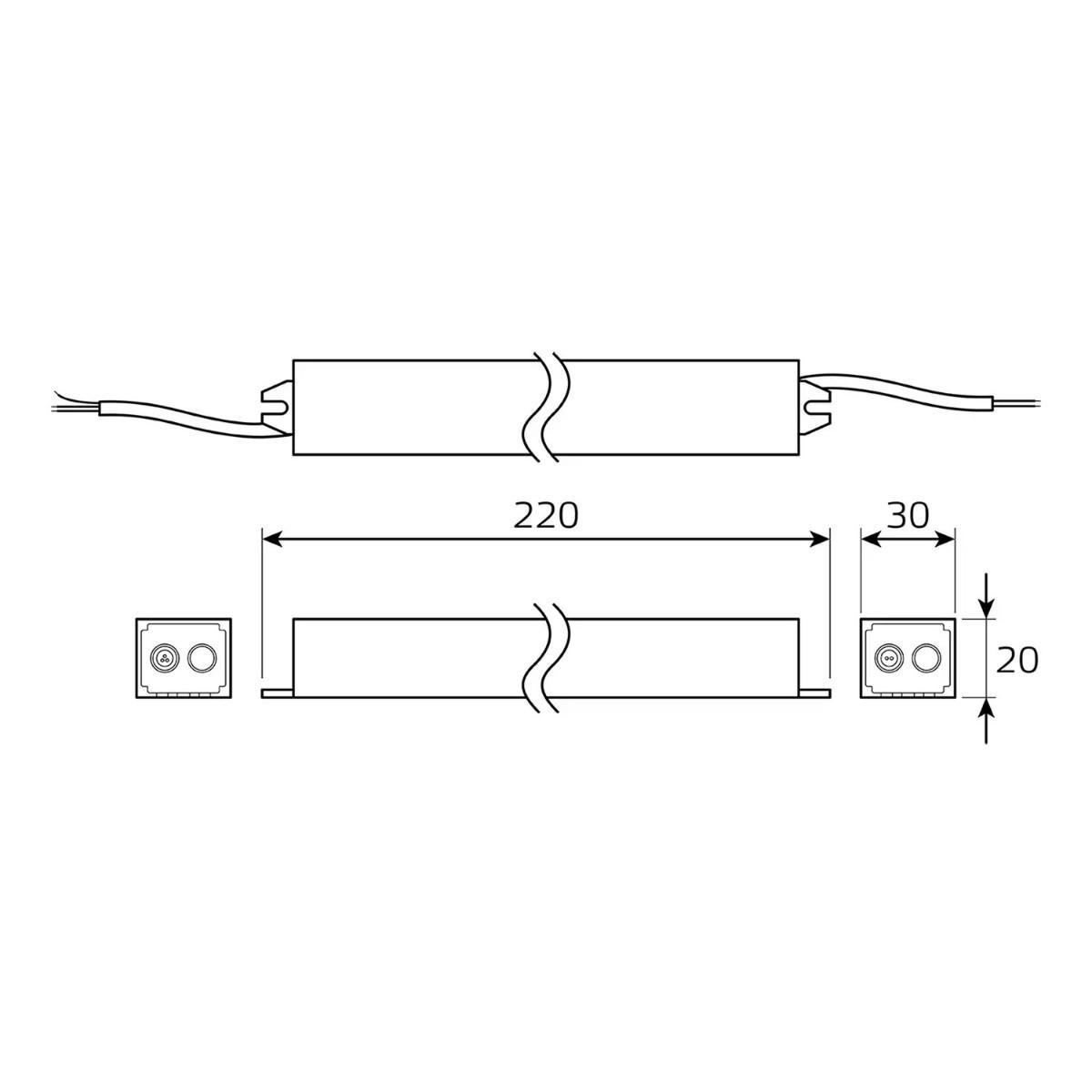 блок питания gauss 40w 12v ip67 bt522