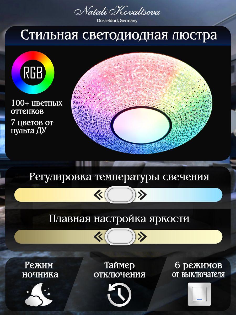 потолочный светодиодный светильник natali kovaltseva led lamps 81236