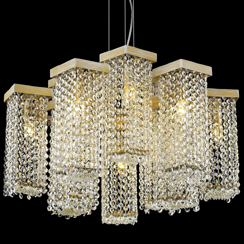 подвесная люстра delight collection p68065-12 gold