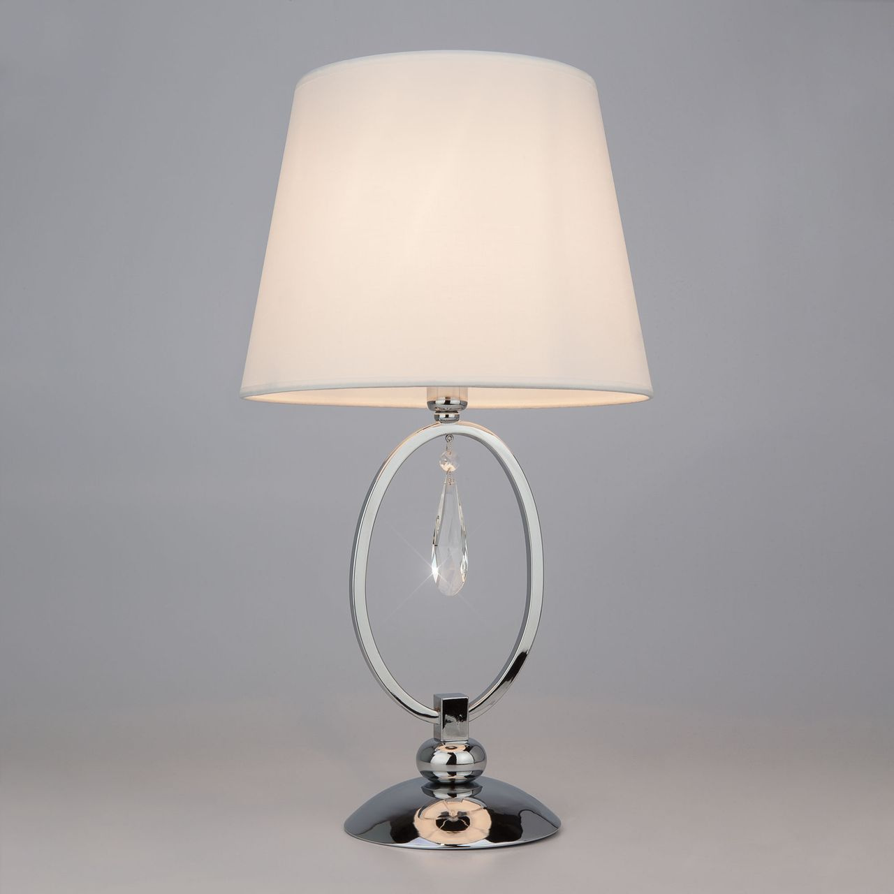 настольная лампа eurosvet madera 01055/1 хром/прозрачный хрусталь strotskis