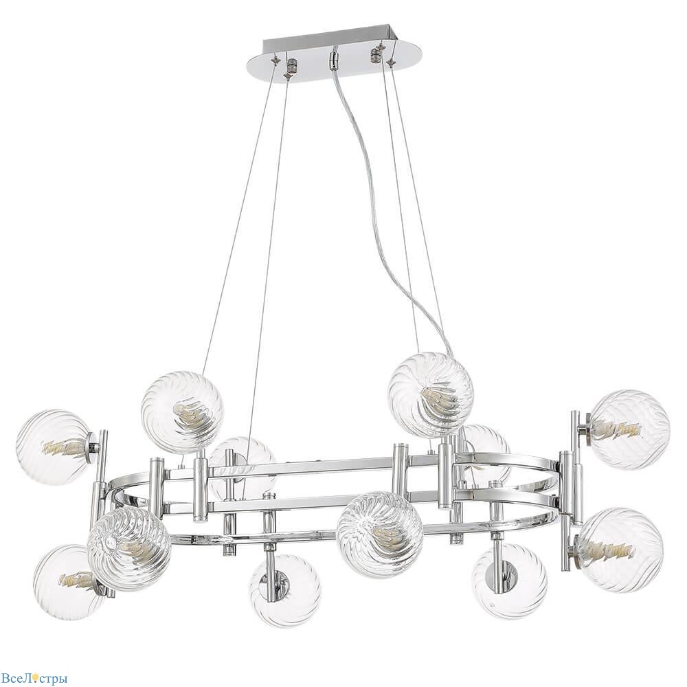 подвесная люстра crystal lux luxury sp12l chrome