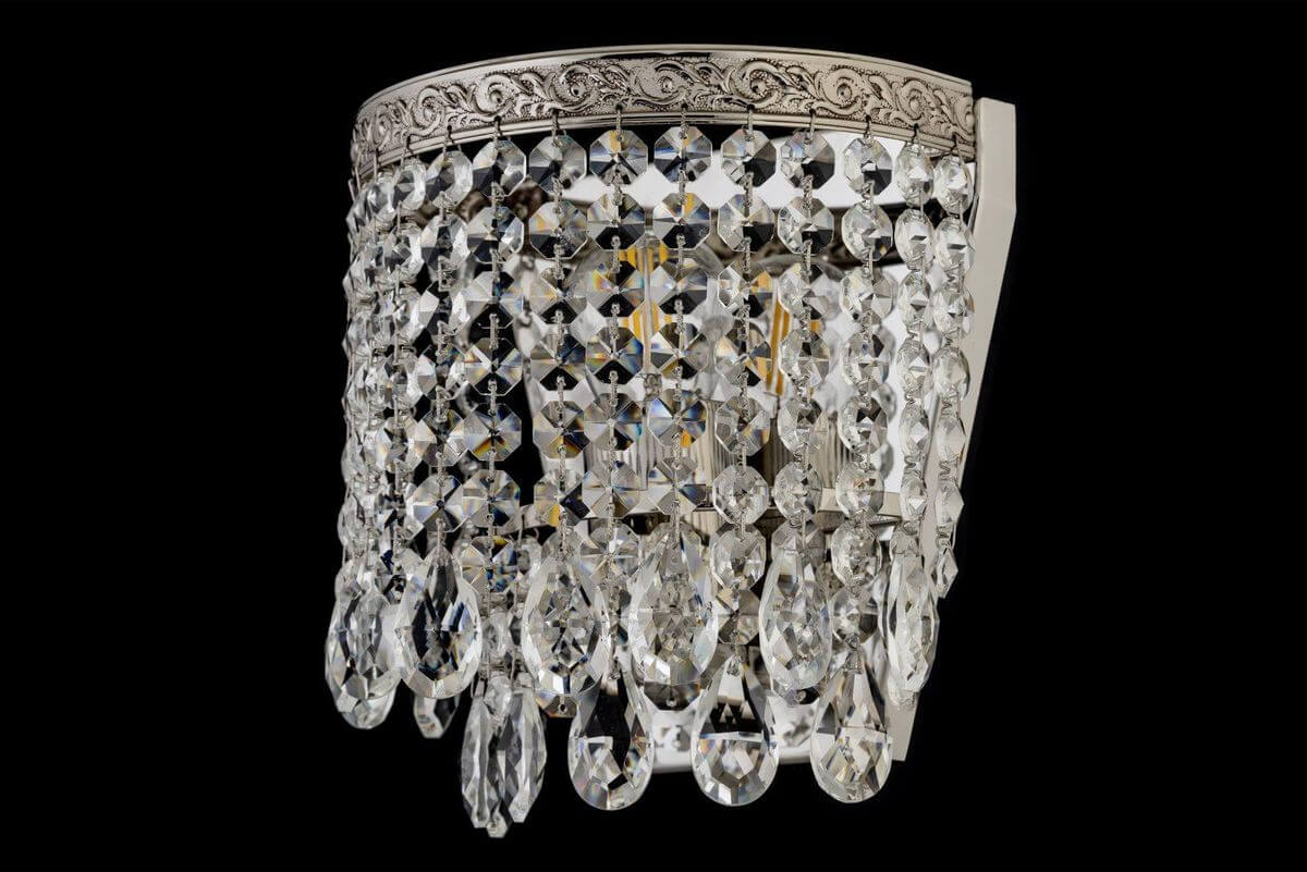 бра arti lampadari castellana nickel e 2.10.608 n