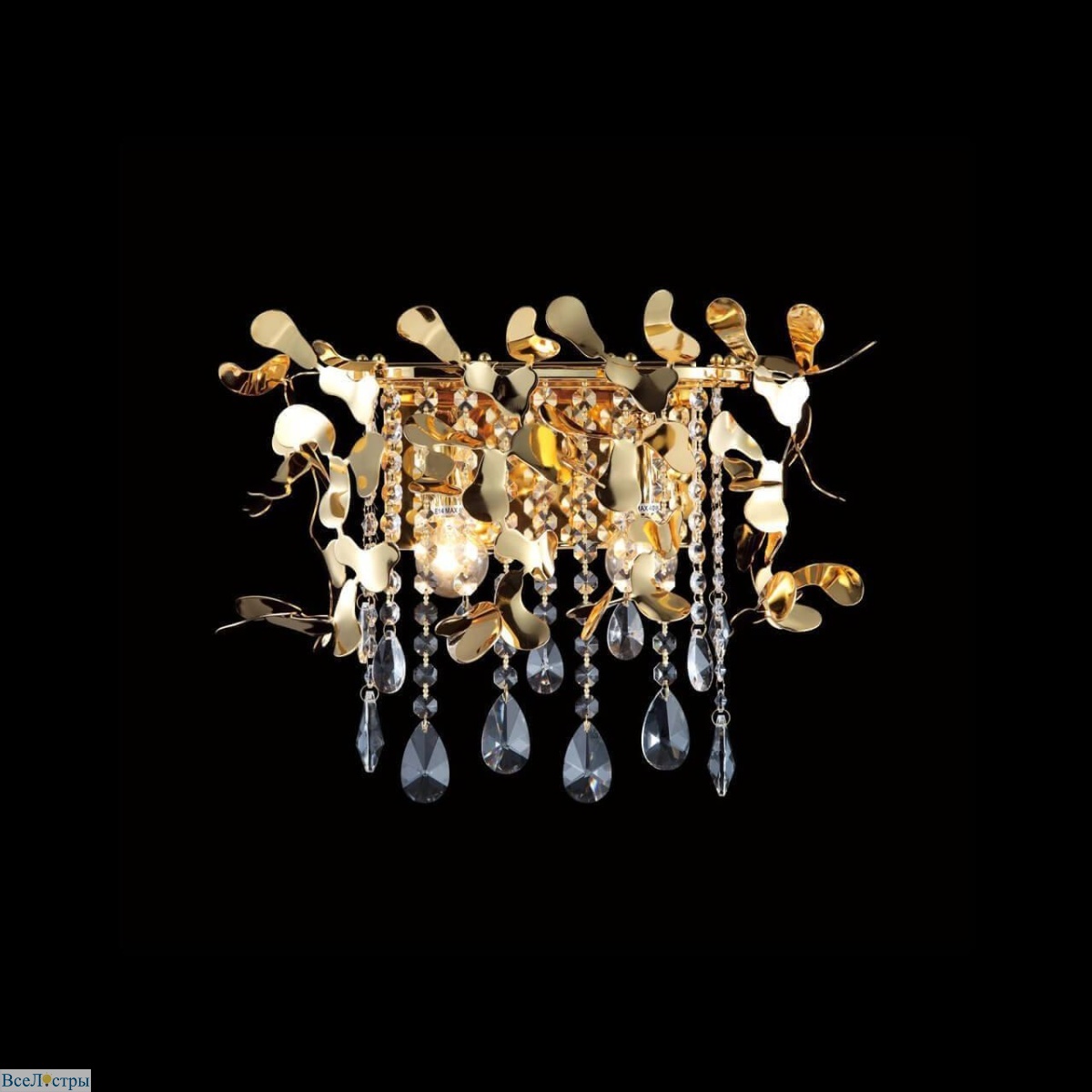 настенный светильник crystal lux romeo ap2 gold