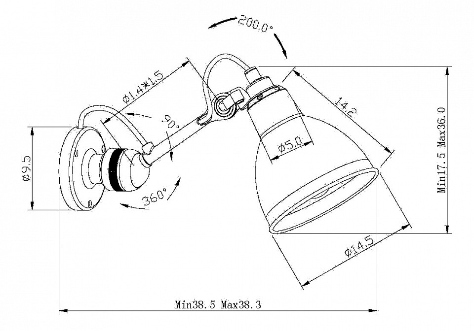 бра lightstar loft 765606