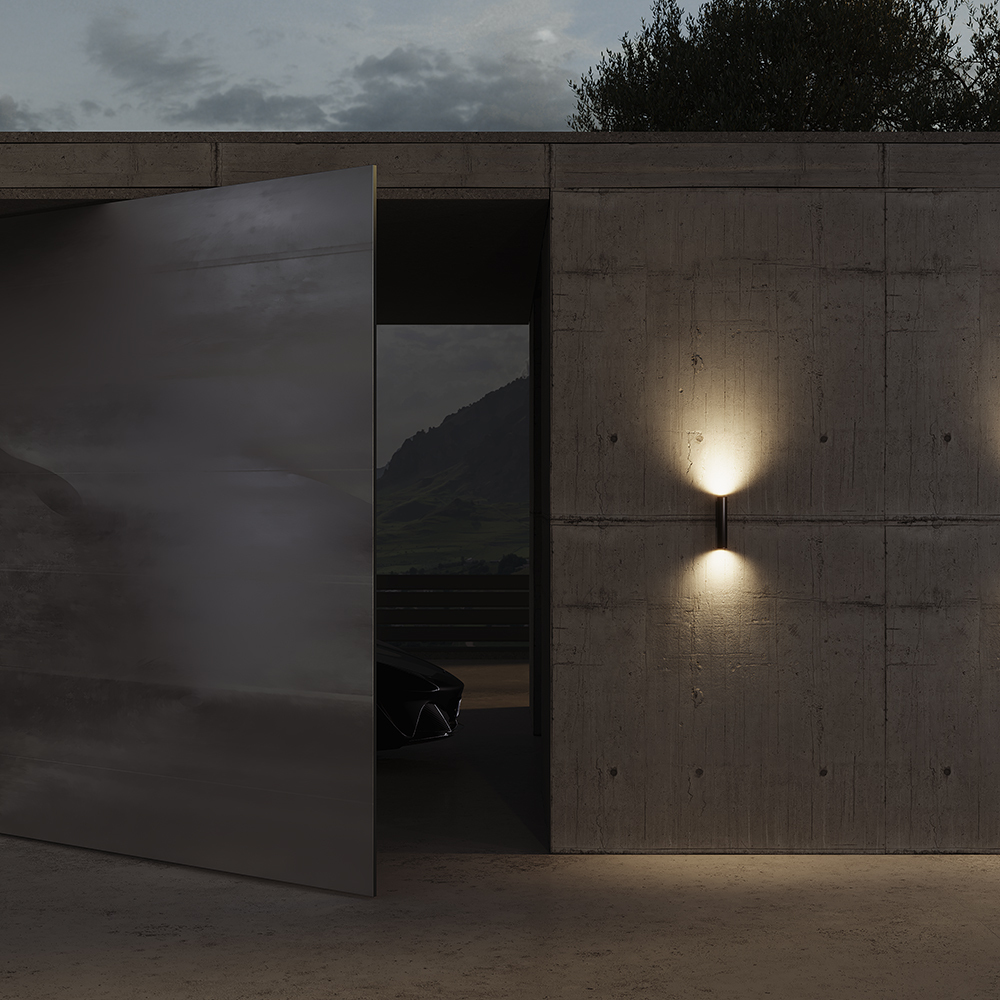 уличный настенный светильник maytoni tube o508wl-l5b3k