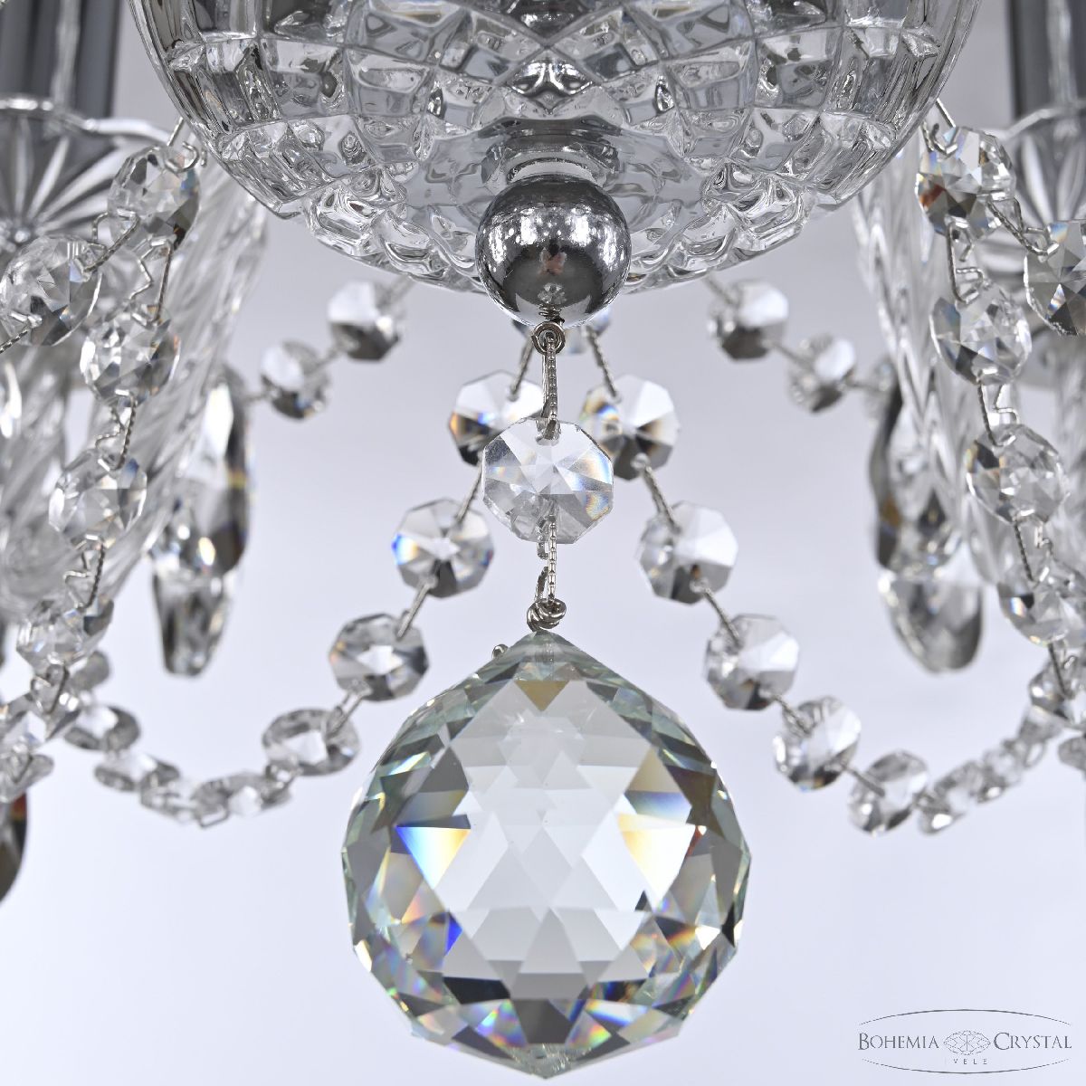 подвесная люстра bohemia ivele crystal 101/6/165 ni